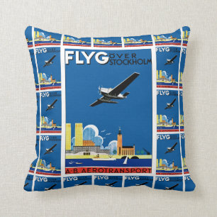 Flieg über Stockholm Kissen