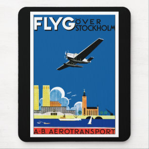 Flieg über Stockholm Mousepad