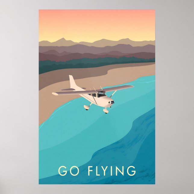 Flieg weg Reiseplakat Poster (Vorne)