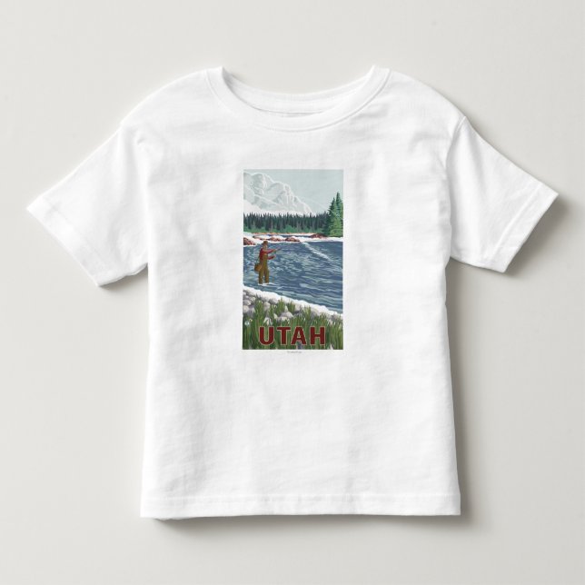 Fliege FishermanUtah Kleinkind T-shirt (Vorderseite)
