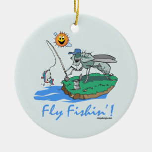 Fliege Fishin Keramikornament