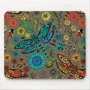 Fliege, Fliegenklingelfliege in Braun Mousepad