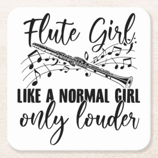 Fliege| Flute Flute Geschenke Ideen Rechteckiger Pappuntersetzer