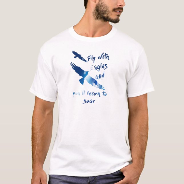 Fliege mit Adlern T-Shirt (Vorderseite)