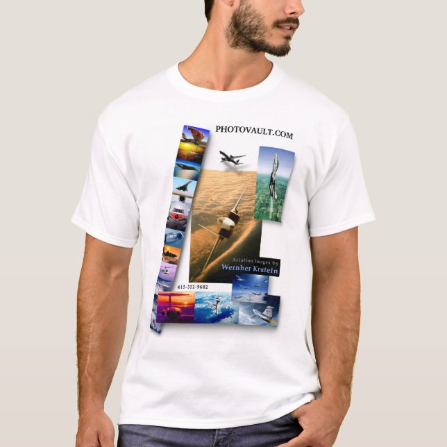 Fliege mit PHOTOVAULT.com T-Shirt (Vorderseite)