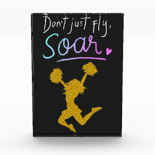 Fliege nicht einfach, Sau! Girls Cheerleader Fotoblock