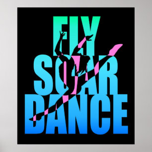 Fliege steigen Tanz an Poster