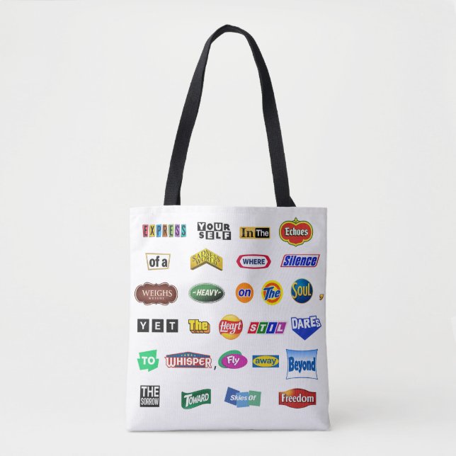 Fliege über den Kummer hinaus - All-Over-Print-Tas (Vorderseite)