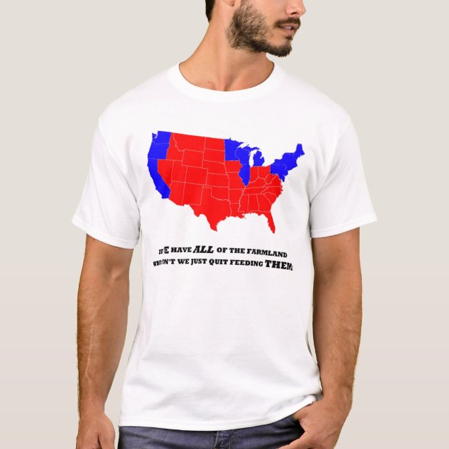 Fliege über Land bekämpft T-Shirt (Vorderseite)