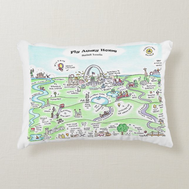 Fliege weg Zuhause Dekokissen (Vorderseite)