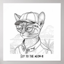 Fliege zum miauen-den Abessinierkatze Kunst