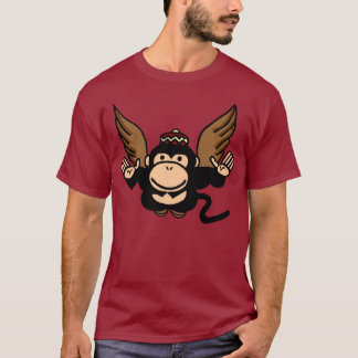 Fliegen-Affe-Shirt T-Shirt