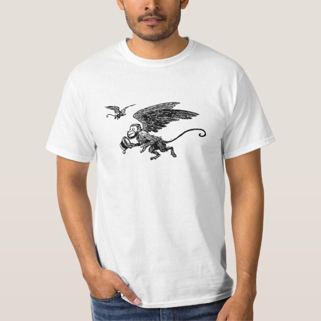Fliegen Affen! Zauberer- von Ozaffe-Shirt T-Shirt (Vorderseite)