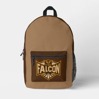 Fliegen als Falken-Sepia Bedruckter Rucksack