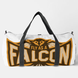 Fliegen als Falken-Sepia Duffle Bag