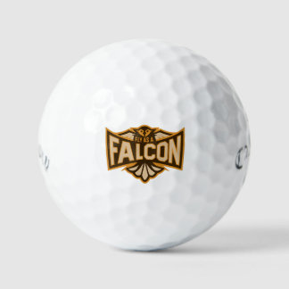 Fliegen als Falken-Sepia Golfball