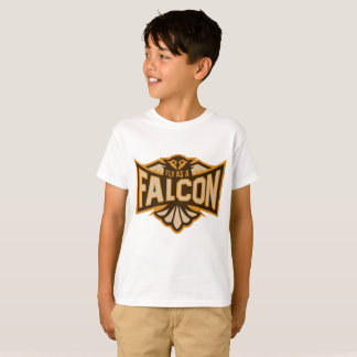 Fliegen als Falken-Sepia T-Shirt