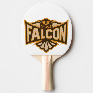 Fliegen als Falken-Sepia Tischtennis Schläger