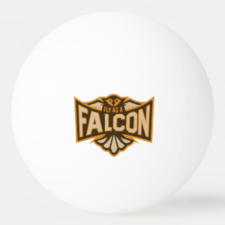 Fliegen als Falken-Sepia Tischtennisball