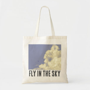 Fliegen am Himmel Tragetasche