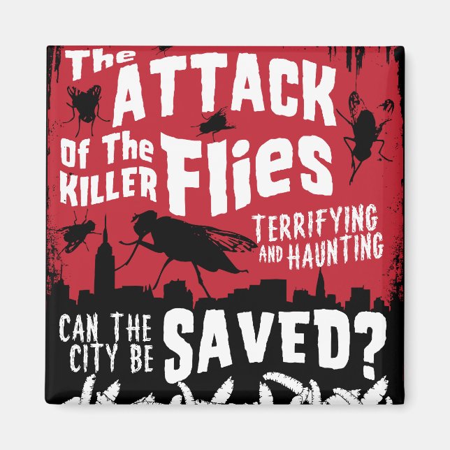 Fliegen Angriff! Magnet (Vorne)