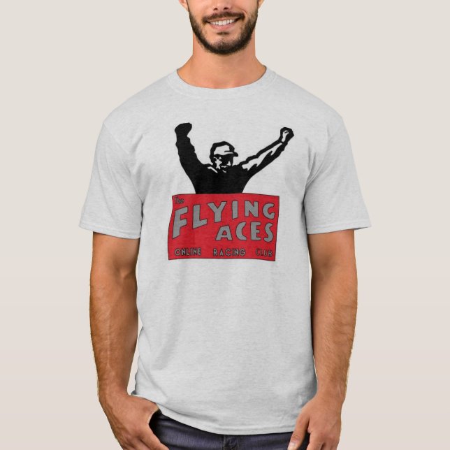 Fliegen-As-Grau-T - Shirt (Vorderseite)