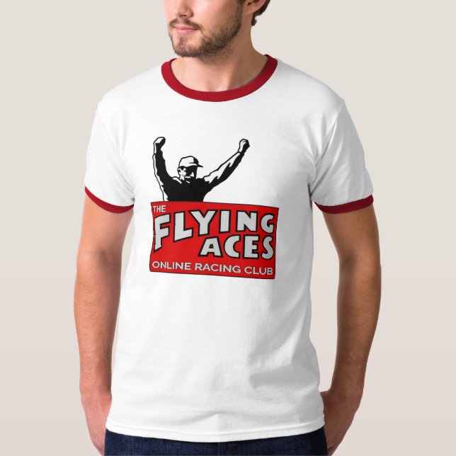 Fliegen-As-Logo auf Farbordnungs-T-Shirt T-Shirt (Vorderseite)