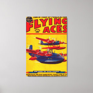 Fliegen-As-Titelseite Leinwanddruck