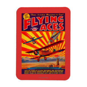 Fliegen-As-Titelseite Magnet