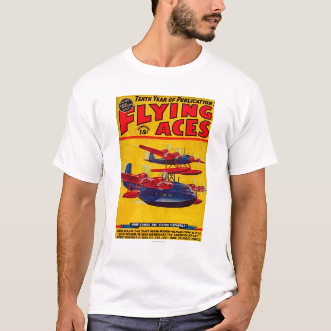 Fliegen-As-Titelseite T-Shirt (Vorderseite)