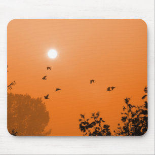 Fliegen bei Morgengrauen Mousepad