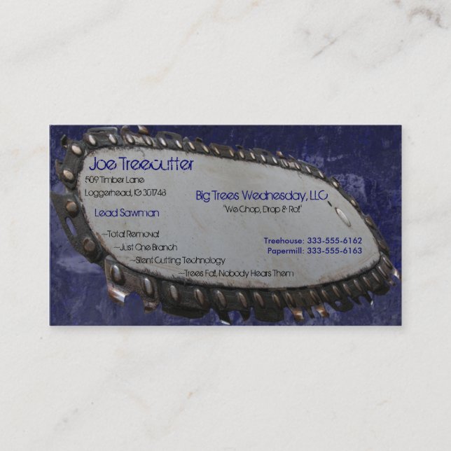 Fliegen-Blatt Visitenkarte (Vorderseite)