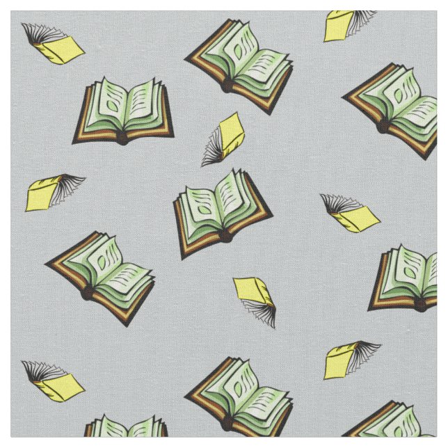 Fliegen-Bücher! Stoff (Nahaufnahme)