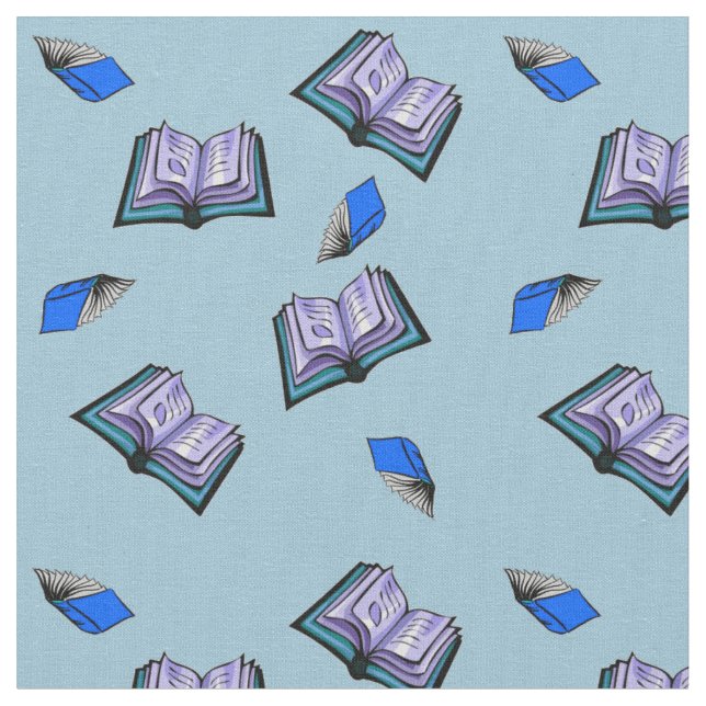 Fliegen-Bücher! Stoff (Nahaufnahme)