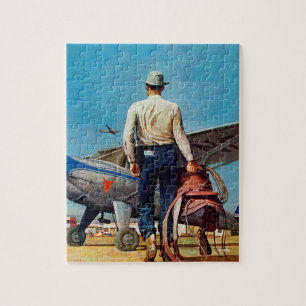 Fliegen-Cowboy durch Met Schaeffer Puzzle