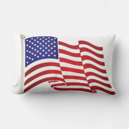 Fliegen der Flagge Lendenkissen