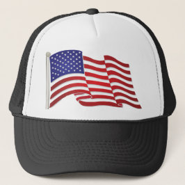 Fliegen der US Flagge Truckerkappe