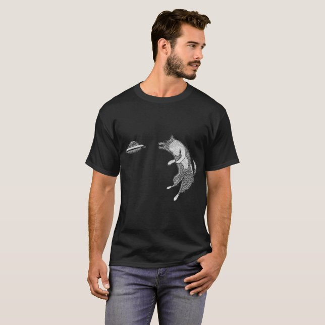 Fliegen-Disc-Hund T-Shirt (Vorne ganz)