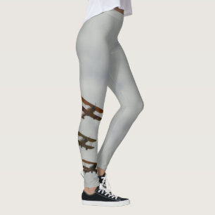 Fliegen-Doppeldecker-Foto-Leggings Leggings