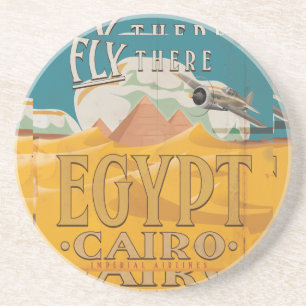 Fliegen dort - Ägypten Getränkeuntersetzer