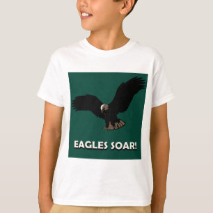 Fliegen-Eagle-Quadrat T-Shirt