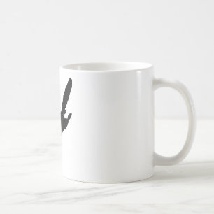 Fliegen-Eichhörnchen-Silhouette Tasse