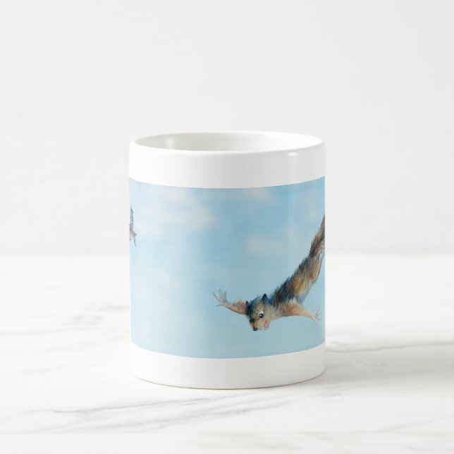 "Fliegen-Eichhörnchen-" Tasse (Mittel)