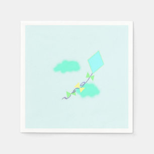 Fliegen eines Drachens Serviette