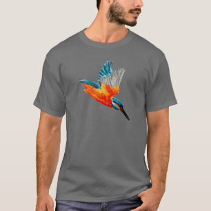 Fliegen-Eisvogel-Kunst T-Shirt