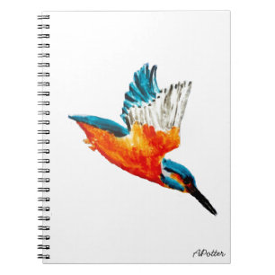 Fliegen-Eisvogel Notizblock