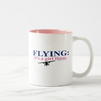 FLIEGEN: ES ist EINE MÄDCHEN-SACHE durch Zweifarbige Tasse