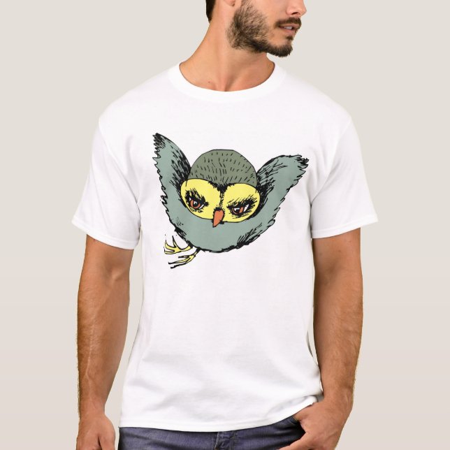 Fliegen-Eule T-Shirt (Vorderseite)