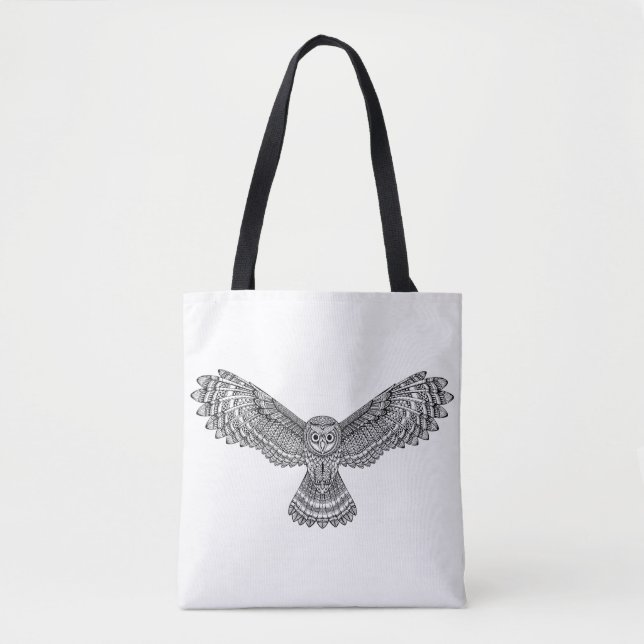 Fliegen-Eule Zendoodle 2 (Vorderseite)