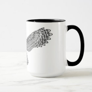 Fliegen-Eule Zendoodle Tasse